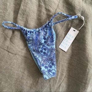 Frankies Bikinis Francesca String Thong Bikini Bottom